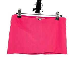 New Pink Hot Pink Skort Micro Mini Skirt Shorts Rose Detail Y2k Womens Medium